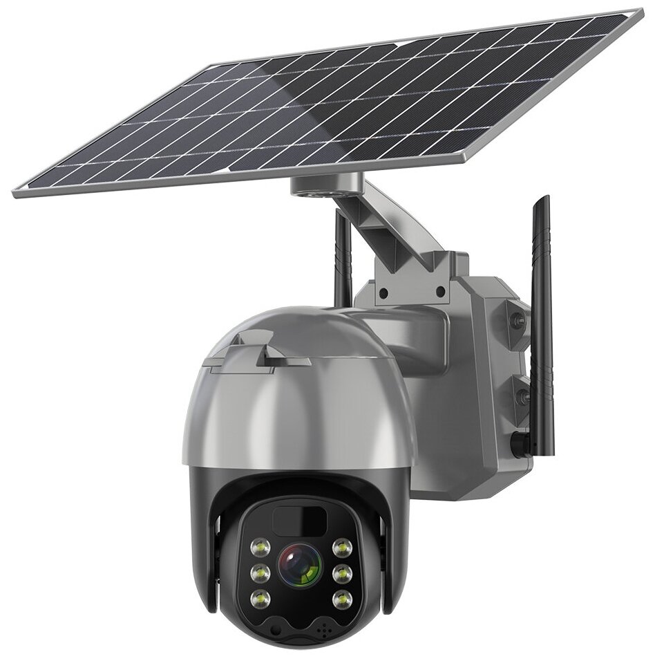 IP-камера на солнечных батареях YouSmart Intelligent Solar Energy Alert PTZ Camera 4G 2K Grey (Q5BPRO) - фотография № 1