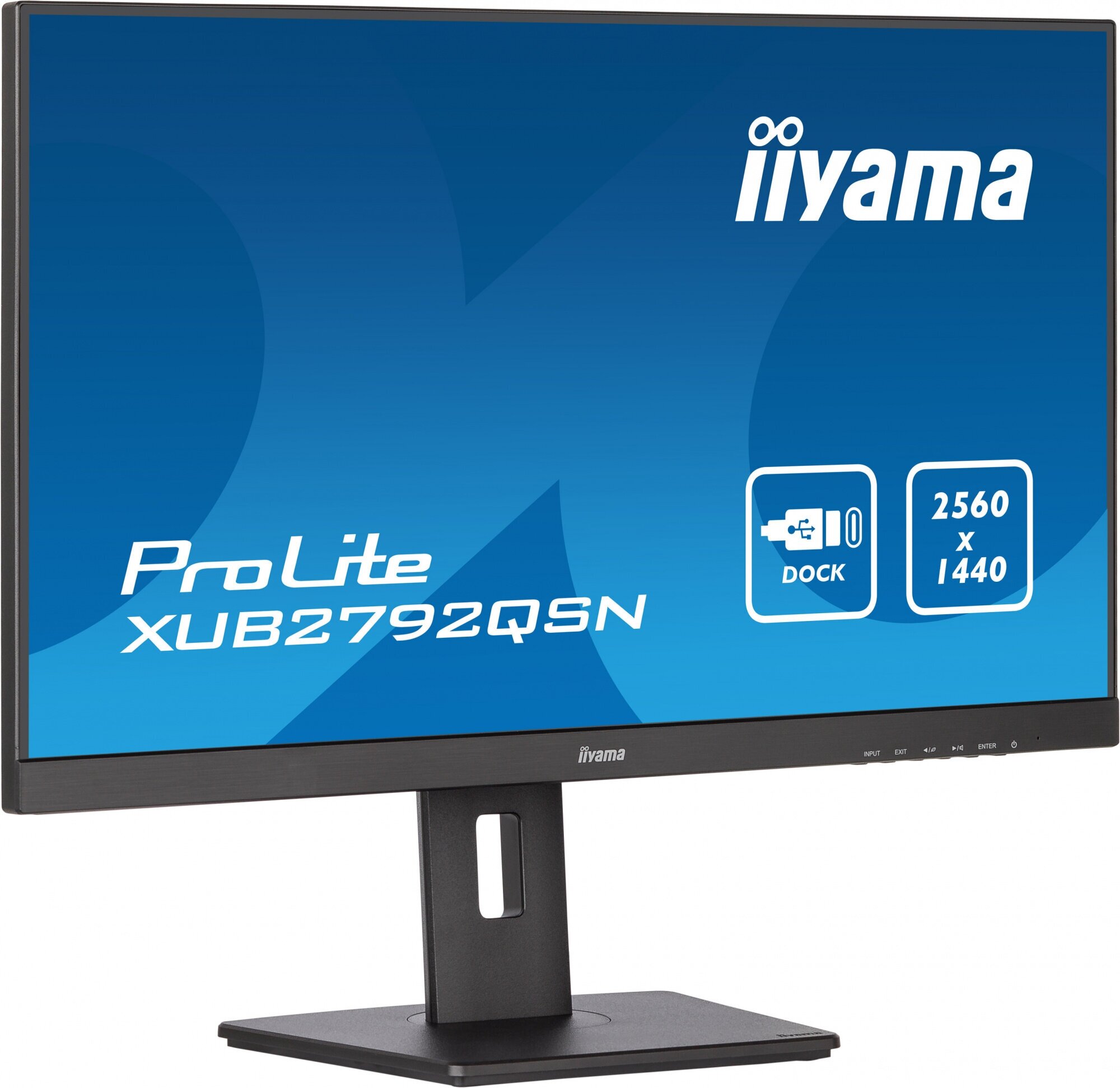 Монитор Iiyama 27" ProLite XUB2792QSN-B5 черный IPS LED 4ms 16:9 HDMI M/M матовая HAS Piv 350cd 178гр/178гр 2560x1440 75Hz DP WQ USB 6.8кг