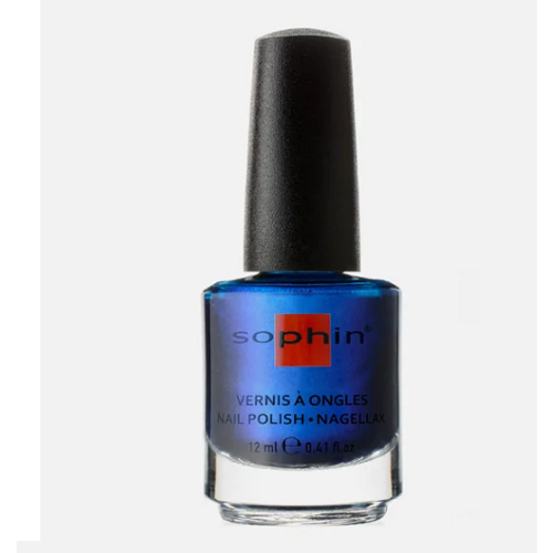 Sophin BLLM - Софин Лак для ногтей (тёмно-синий шиммерный лак металлик), 12 мл -