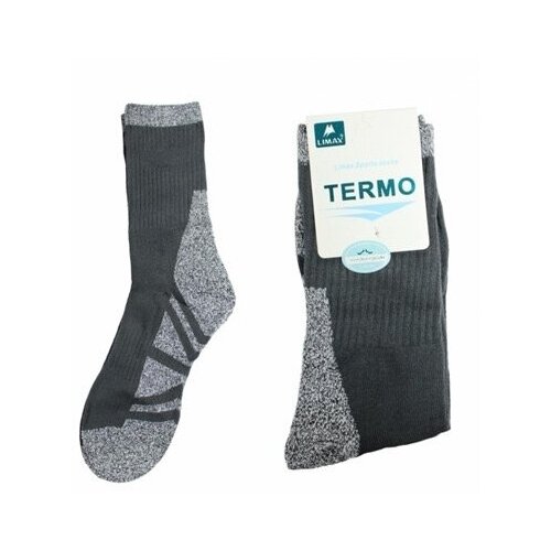 Носки ЛИМАКС, размер 43-45, синий, черный, серый носки мужские махровые бамбук термоноски утепленные носки