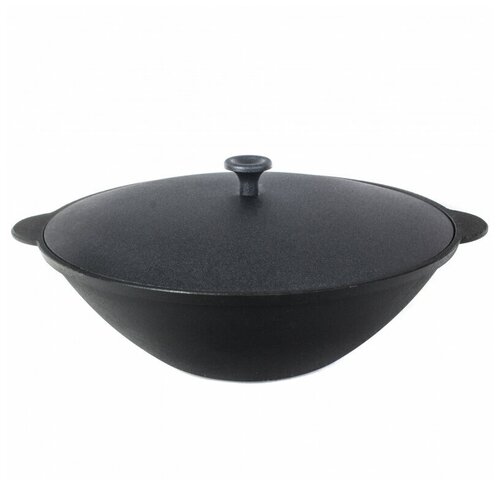 Сковорода WOK Камская Посуда с алюминиевой крышкой, 30 см, 3,5 л