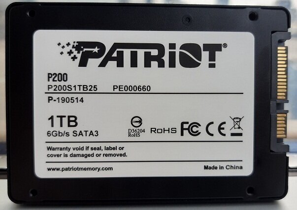 SSD накопитель PATRIOT P210 1ТБ, 2.5", SATA III - фото №8