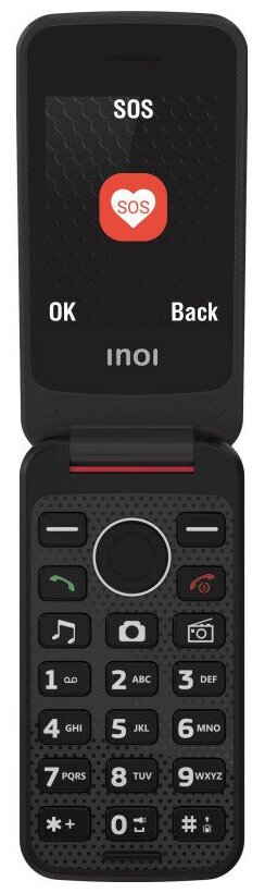 Мобильный телефон INOI 247B Red с док-станцией