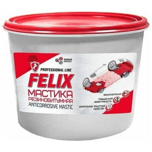 Мастика резино-битумная 2кг ведро FELIX 411040081