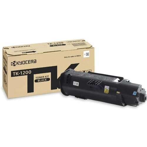 Тонер-картридж TK-1200 Kyocera P2335d/P2335dn/P2335dw/M2235dn/M2735dn/M2835dw, 3К , черный, 3000 страниц тонер картридж tk 1200 черный с чипом совместимый для лазерного принтера kyocera ecosys p2335d p2335dn p2335dw m2235dn m2735dn m2835dw