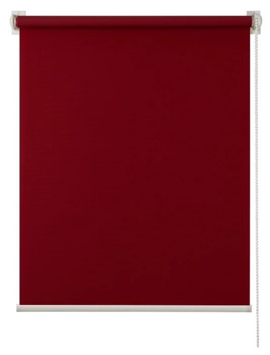 Миниролло ПраймДекор, "Plain" , бордовый, 43Х170 - фотография № 1