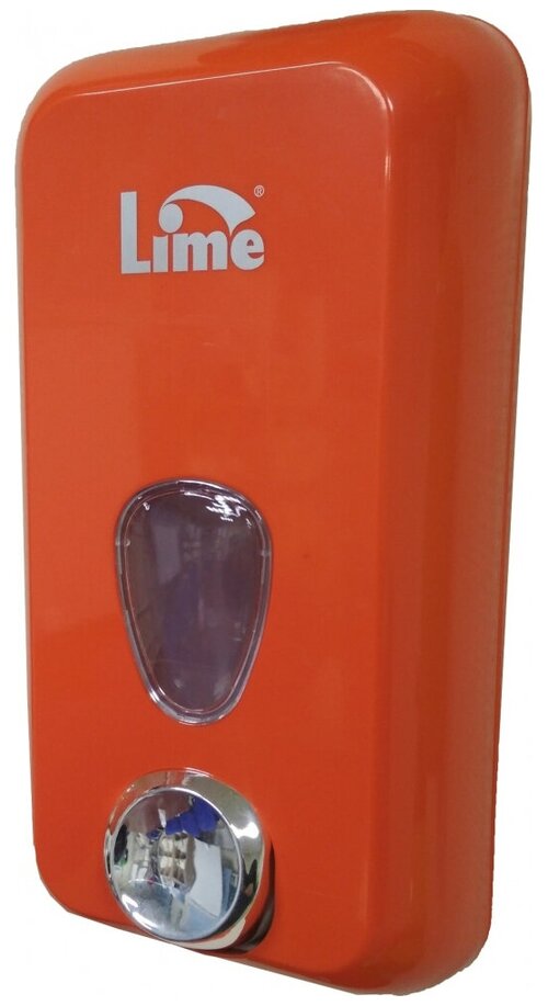 Диспенсер д/жидкого мыла LIME 1л, заливной, оранжевый (973003)