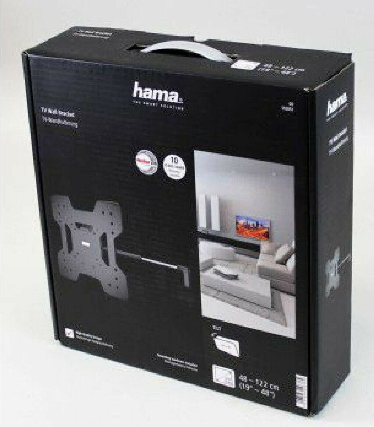 Кронштейн для телевизора Hama TILT TV Premium черный 19"-48" макс.25кг настенный - фото №8