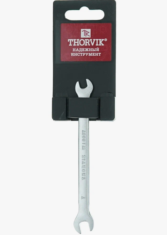 Гаечный рожковый ключ THORVIK - фото №3