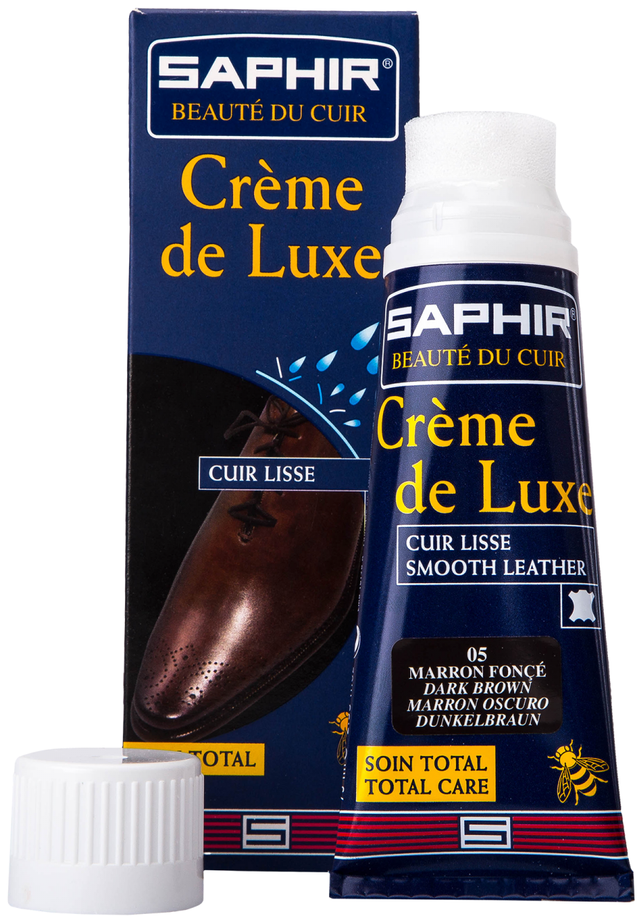 Saphir Крем Creme de Luxe 05 темно-коричневый, 75 мл