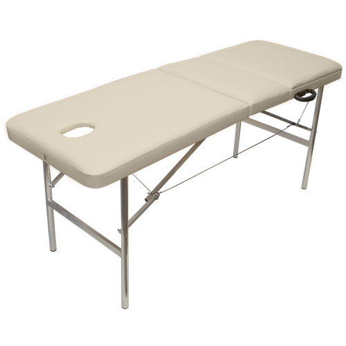 Массажный стол складной Стандарт 180П75, 180х60, Бежевый Экокожа, для массажа, для работы на выезде, расслабляющий массаж, массаж спины