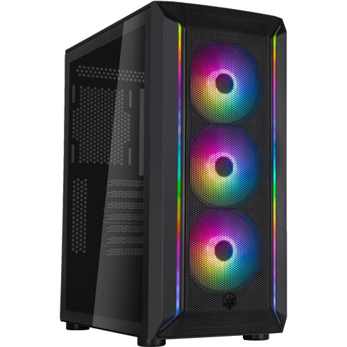 Компьютерный корпус SilverStone SST-FA511Z-BG (G41FA511ZBG0020) черный sst gd05b usb 3 0 grandia htpc micro atx computer case silent high airflow performance black