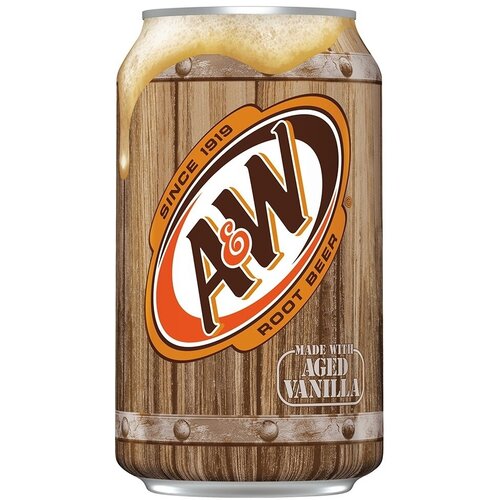 Газированный напиток A&W Root Beer / A&W Корневое Пиво 355 мл. (США)