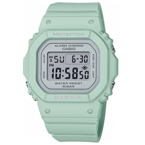 Наручные часы CASIO Baby-G, зеленый часики счеты месяц