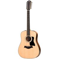 TAYLOR 150e 100 Series гитара электроакустическая двенадцатиструнная, корпус орех, верхняя дека ель, форма корпуса дредноут, в комплекте мягкий чехол