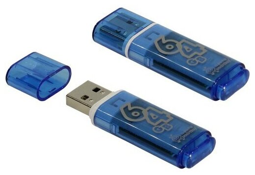 Флешка Smartbuy Glossy SB64GBGS-B 64 Гб Blue