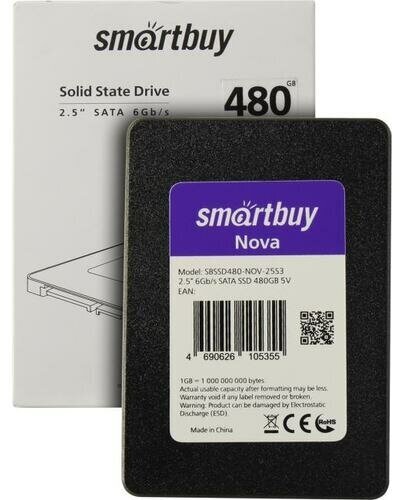 25" SSD Smartbuy Nova 480GB TLC SATA3