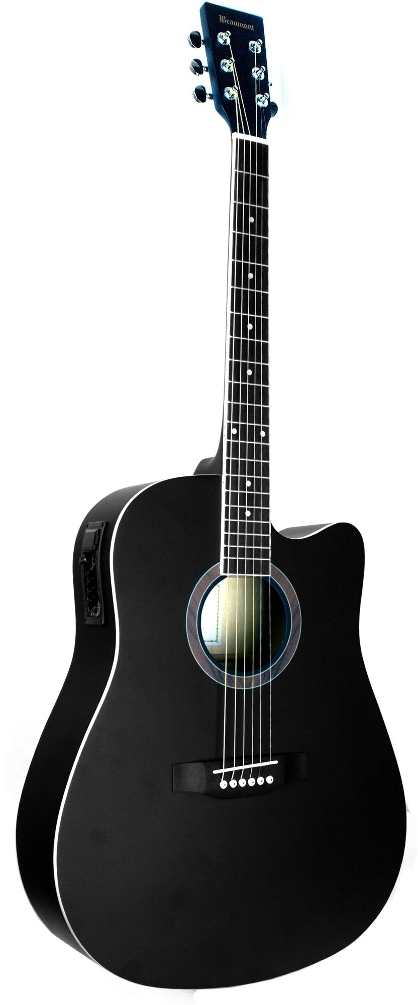 BEAUMONT DG80CE/BK электроакустическая гитара с вырезом