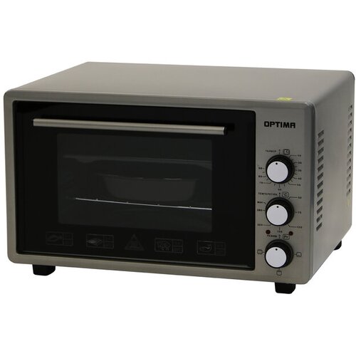 Мини-печь OPTIMA OF-36G 1300 Вт 36 л таймер 2 противня ярко-серая 1061400₽