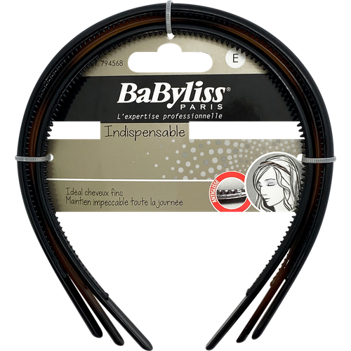 Обручи для волос BABYLISS PARIS нескользящие, 3шт