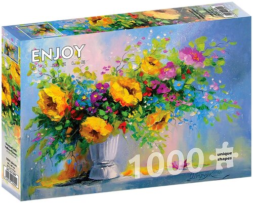 Пазл Enjoy 1000 деталей: Букет с желтыми цветами