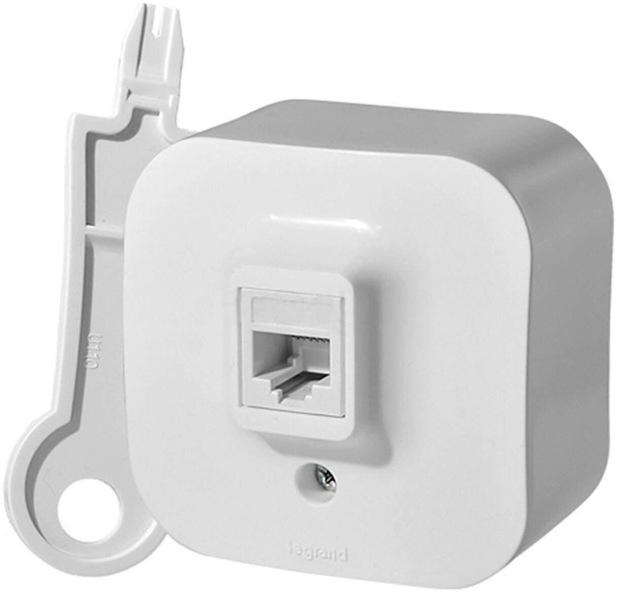 Розетка Legrand Quteo RJ11 782214, белый, IP20