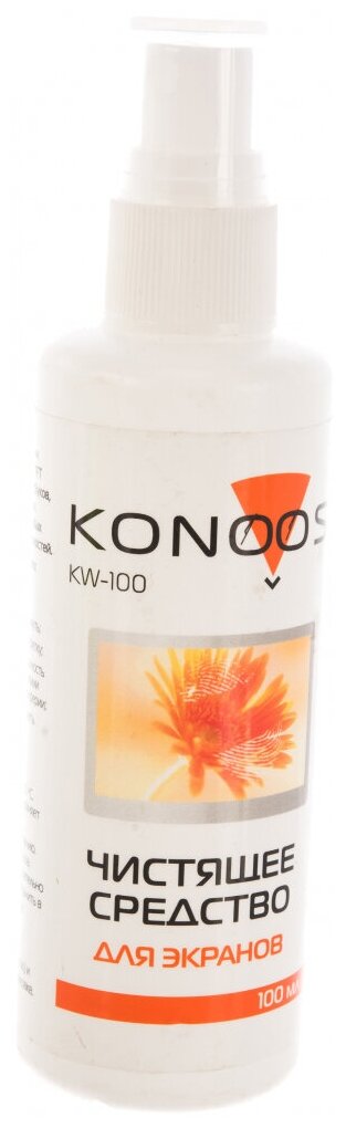 Konoos KW-100 чистящий спрей+многоразовая салфетка для экрана для ноутбука