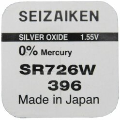 Батарейка SEIZAIKEN 396 (SR726W) Silver Oxide 1.55V