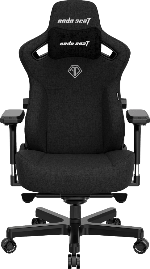 Игровое кресло AndaSeat Kaiser 3 L, черное, Льняная ткань