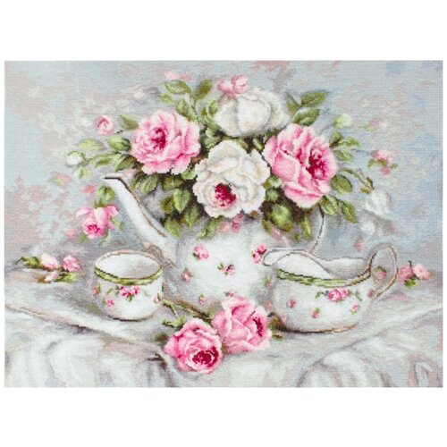 фото Набор для вышивания чайный сервиз и розы, 1 набор luca-s