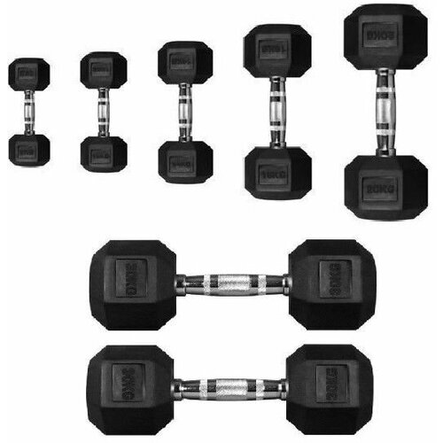 PERFORM BETTER Гантель гексагональная Hex Dumbbell 45 кг