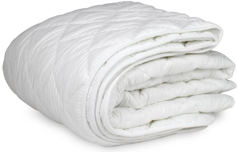 Одеяло 172х205 стеганое, кант, 300-350гр/м2 (холлофайбер/микрофибра), белый
