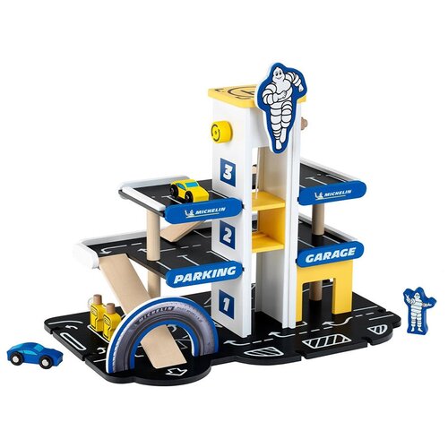 Детская парковка-гараж Klein Michelin 3 уровневый деревянный на 2 машины
