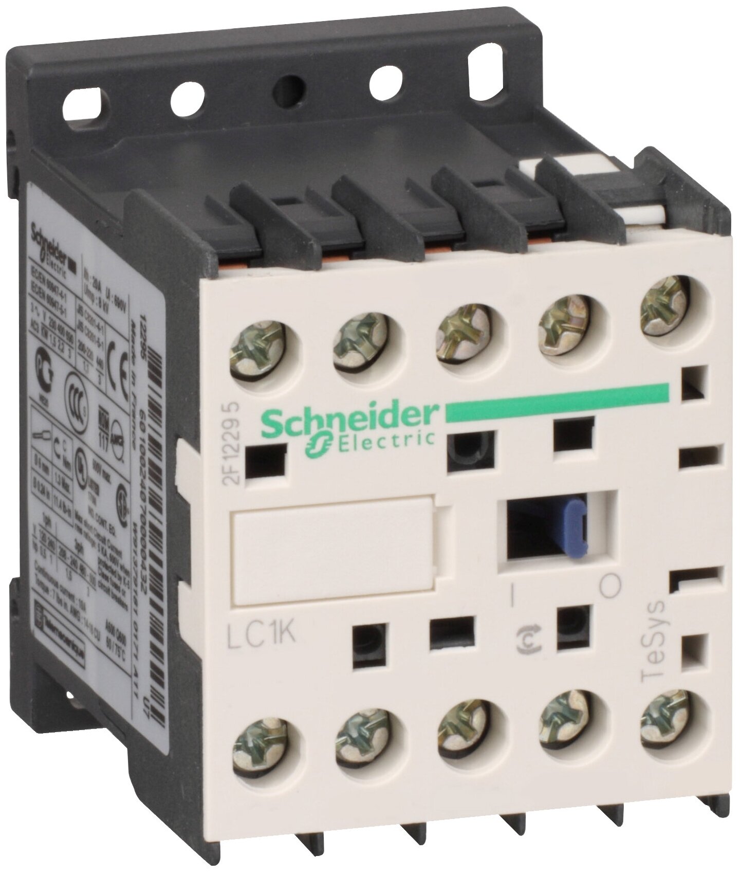 LC1K0610M7 Контактор Schneider Electric TeSys K 6А 3П, но, 220В 50/60