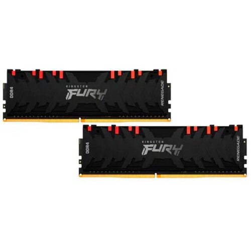 Модуль памяти Kingston Fury Renegade RGB DDR4 DIMM 3200MHz PC25600 CL16 - 64Gb Kit 2x32Gb KF432C16RBAK264 2097100₽