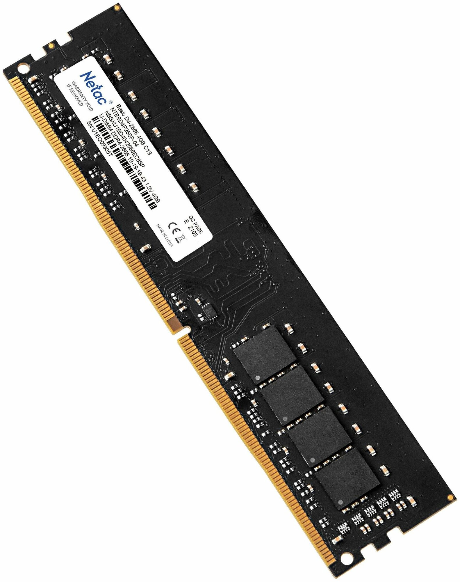 Netac Basic DDR4-2666 4Gb (NTBSD4P26SP-04) - фото №2