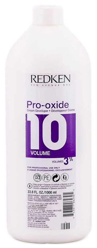 Redken Крем-проявитель Pro-Oxide 3 %, 1000 мл