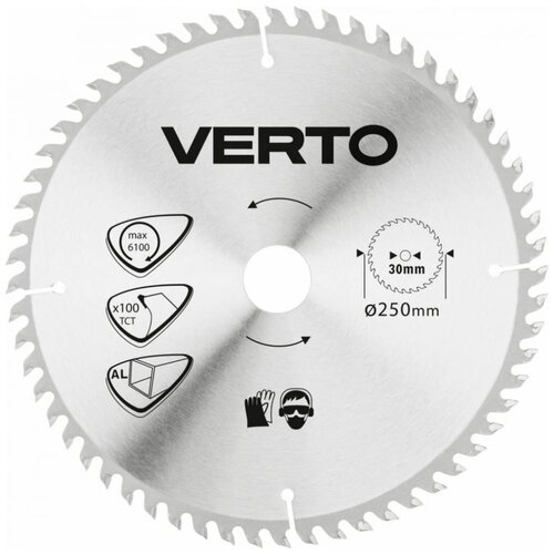 Отрезной диск по алюминию VERTO 61H108