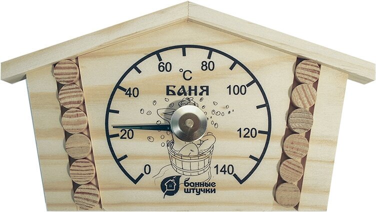 Термометр Банные Штучки Избушка для бани и сауны 23*12.5*2.5см - фото №9