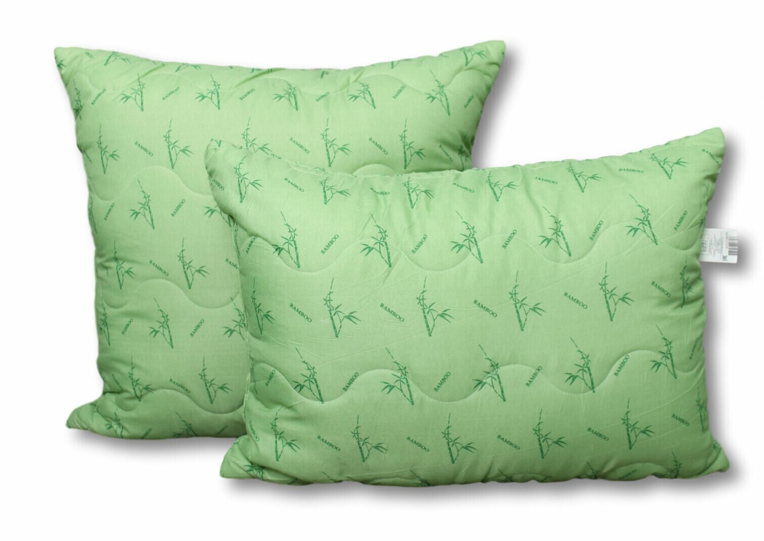 Подушка бамбук 50х70 см, зеленая