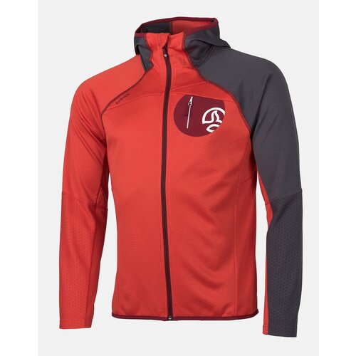 Куртка TERNUA Rakker Hood Jkt M, размер 2XL, красный, серый