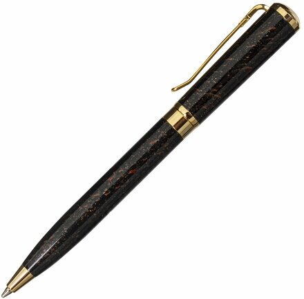 Ручка подарочная шариковая GALANT "TINTA MARBLE", корпус коричневый, золотистые детали, узел 0,7 мм, синяя, 143501