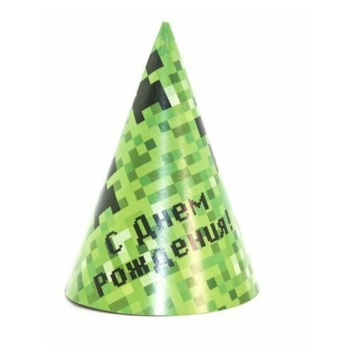 фото Колпаки "крипер" майнкрафт, 6 шт. дон баллон