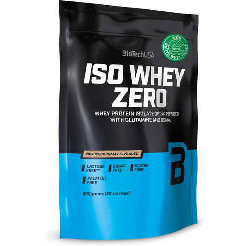 Протеин BioTechUSA Iso Whey Zero, 500 гр., печенье-крем протеин biotechusa iso whey zero 500 гр печенье крем