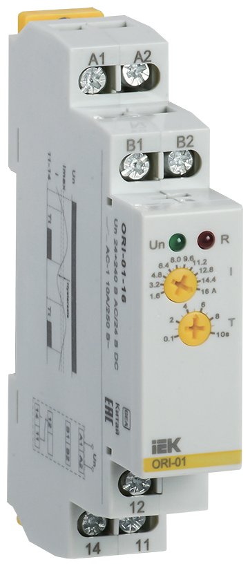 Реле тока ORI. 1,6-16 А. 24-240 В AC / 24 В DC IEK ORI-01-16 IEK