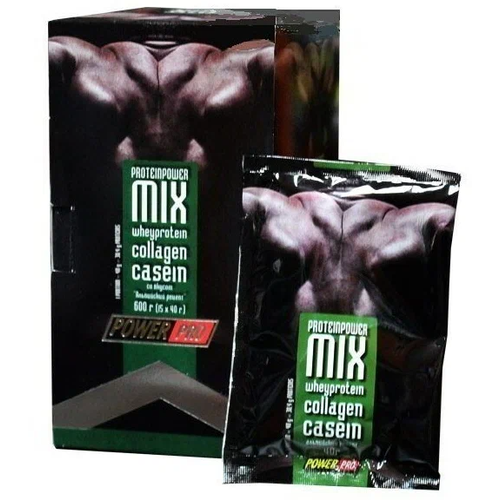 фото Протеин power pro power pro protein power mix, 600 гр., альпийский рецепт, 15 шт.