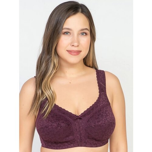 фото Бюстгальтер новое время, размер 105d, фиолетовый, бордовый