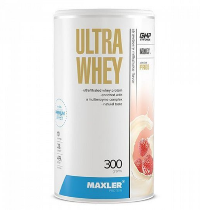 Maxler Ultra Whey 300 гр (Maxler) Клубничный молочный коктейль