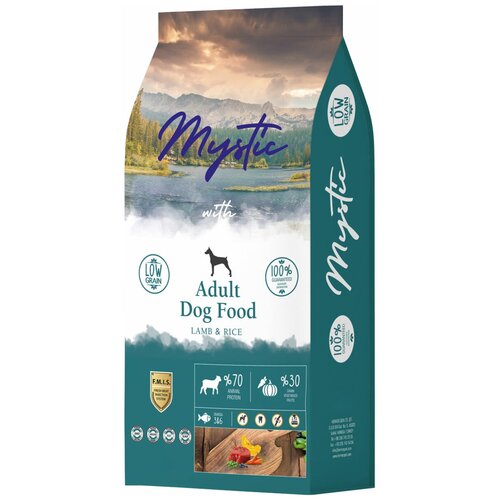 MYSTIC ADULT DOG LAMB & RICE для взрослых собак всех пород с ягненком и рисом (2,5 кг) mystic puppy dog food lamb