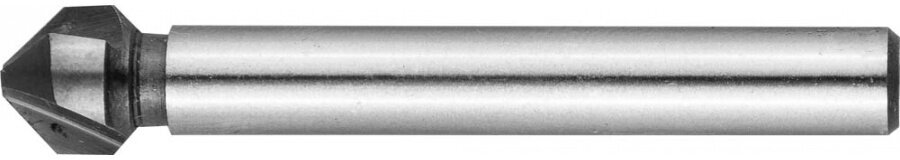 Зенкер ЗУБР эксперт конусный с 3-я реж. кромками сталь P6M5 d 63х45мм цилиндрич. хв. d 5мм для